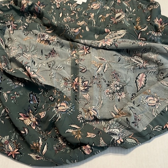 J. Jill Green Flutter-Sleeved Pintucked Dress Size M - Picture 12 of 16